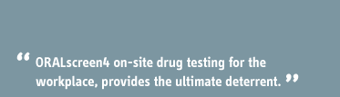 ORALscreen4 on-site employee drug testing for the workplace